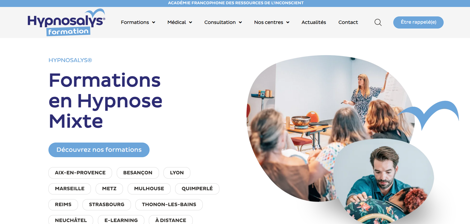 Accueil Site web de formation https://www.hypnosalys-hypnose.fr/